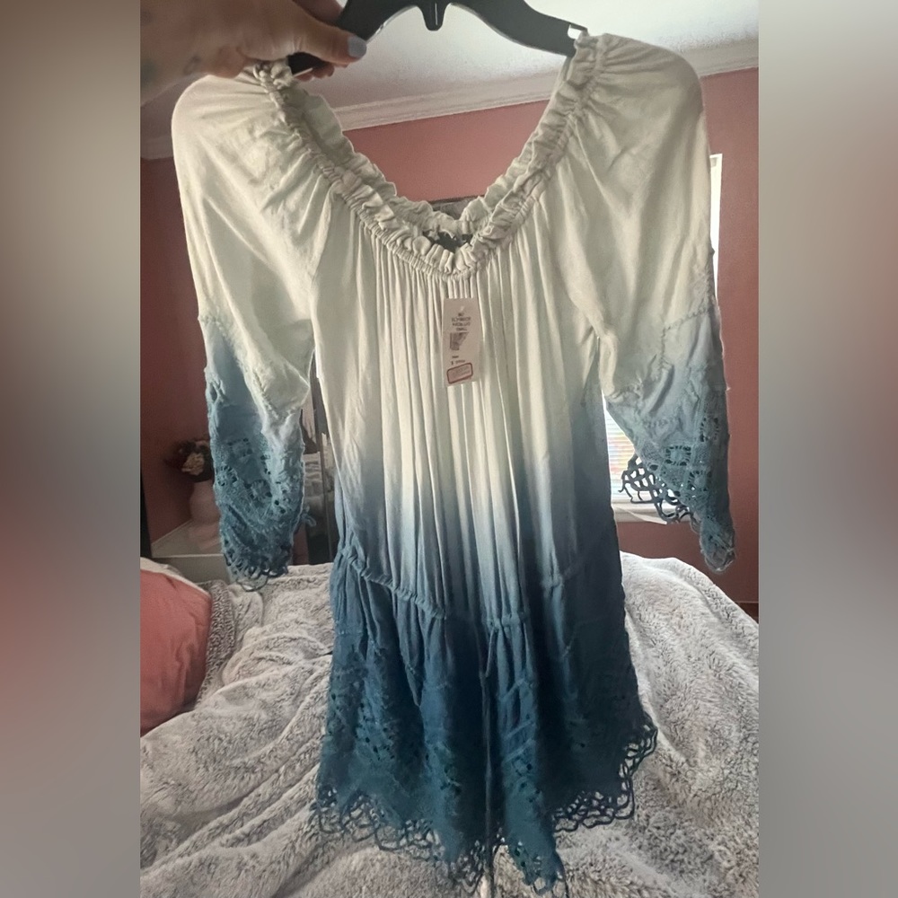 Blue Ombré Romper